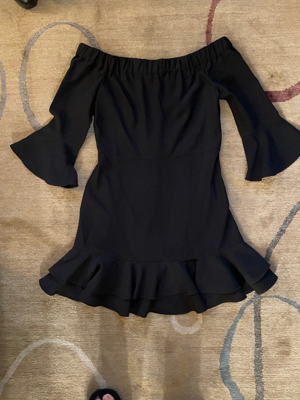 Romeo + Juliet Couture Black 3/4 Sleeve Cocktail Mini Dress, S